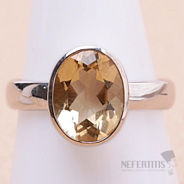 Ring mit Citrinschliff, Silber Ag 925 KO142