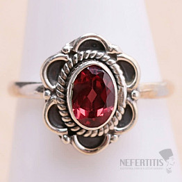 Ring mit Granatschliff Silber Ag 925 MIX143