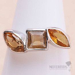 Ring mit Citrinschliff, Silber Ag 925 KO143