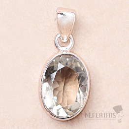 Grüner Amethyst - Prasiolith Anhänger Silber Ag 925 14556
