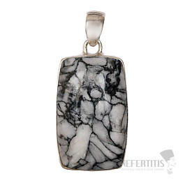 Pinolith-Anhänger Silber Ag 925 P146