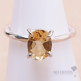 Ring mit Citrinschliff, Silber Ag 925 KO148