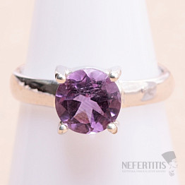 Amethyst cut ring silver Ag 925 14993