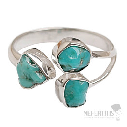 Türkisblauer Ring Silber Ag 925 LOT15