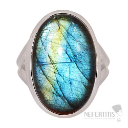 Labradorit-Regenbogenring Silber Ag 925 R1501