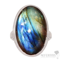 Labradorite rainbow ring silver Ag 925 R1503