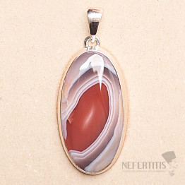 Achát Botswana přívěsek stříbro Ag 925 P1521