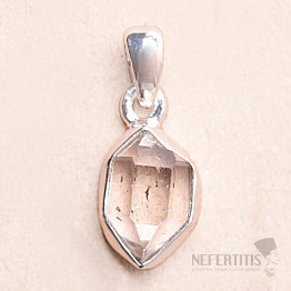 Herkimer diamant přívěsek stříbro Ag 925 LOT153