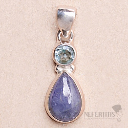 Tansanit-Anhänger Silber Ag 925 15385