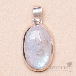 Moonstone rainbow pendant silver Ag 925 P1545