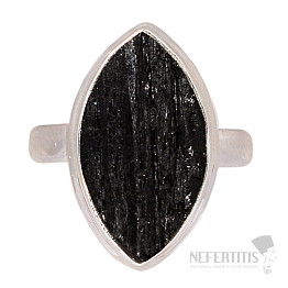 Turmalín skoryl prsteň striebro Ag 925 R1547