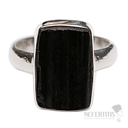 Turmalín skoryl prsten stříbro Ag 925 R1555