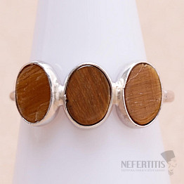 Tiger eye ring silver Ag 925 KO156
