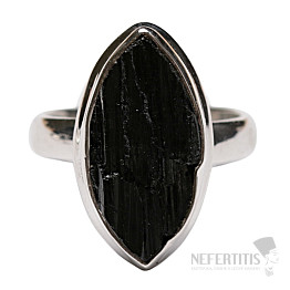 Turmalín skoryl prsten stříbro Ag 925 R1565