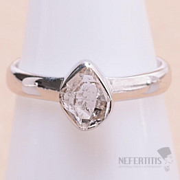 Herkimer diamant prsten stříbro Ag 925 KO157