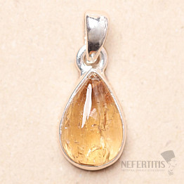 Topaz gold Imperial pendant Ag 925 P157