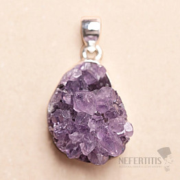 Amethyst druse pendant silver Ag 925 P1570
