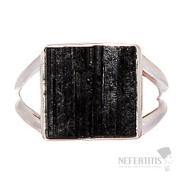 Turmalín skoryl prsteň striebro Ag 925 R1575