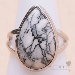 Pinolith-Ring Silber Ag 925 R158