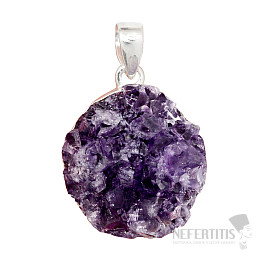 Amethyst druse pendant silver Ag 925 P1585