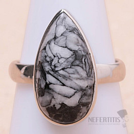 Pinolit prsteň striebro Ag 925 R159