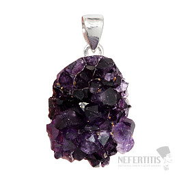 Amethyst druse pendant silver Ag 925 P1592