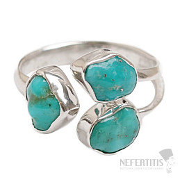 Türkisblauer Ring Silber Ag 925 LOT16