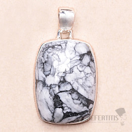 Pinolith-Anhänger Silber Ag 925 P163