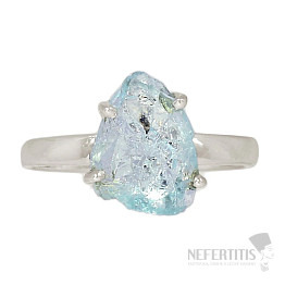 Aquamarin Rohring Silber Ag 925 R1634