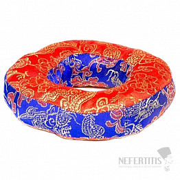 Mat under the singing bowl round blue-red 12 cm