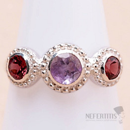 Amethyst geschliffener Ring Silber Ag 925 KO166