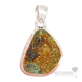 Pyrit-Regenbogenanhänger Silber Ag 925 P166
