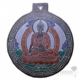 Buddha léčitel dekorace z břidlice 17,5 cm
