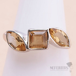 Ring mit Citrinschliff, Silber Ag 925 KO168