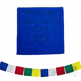 Tibetské modlitebné zástavky Budha liečiteľ 10 ks