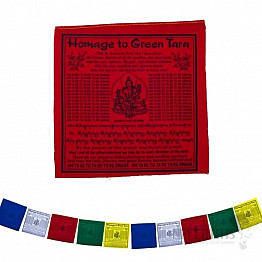 Tibetische Gebetsfahnen Grüne Tara 10 Stk
