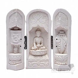Triptych Budha Shakyamuni dotýkajúci sa zeme