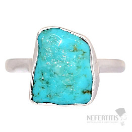 Tyrkys Kingman prsten stříbro Ag 925 R1746