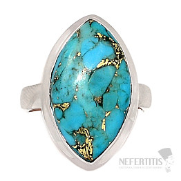 Turquoise blue ring silver Ag 925 R1763