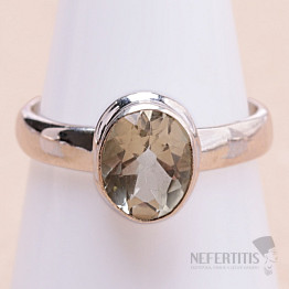 Grüner Amethyst - Prasiolith Ring Silber Ag 925 KO179