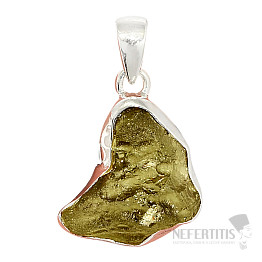 Moldavit Anhänger Silber Ag 925 P179