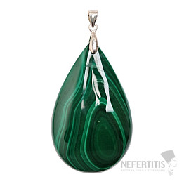 Malachite pendant silver Ag 925 no. 18