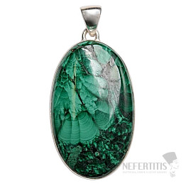 Malachit prívesok striebro Ag 925 P18