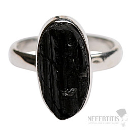 Turmalin-Scoryl-Ring, Silber Ag 925 R18