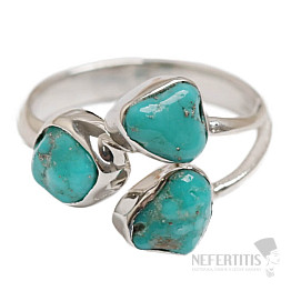 Türkisblauer Ring Silber Ag 925 LOT18