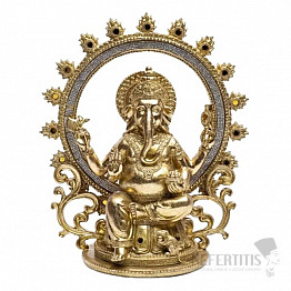 Feng Shui-Statue von Ganesha in einem Kreis aus Feuer