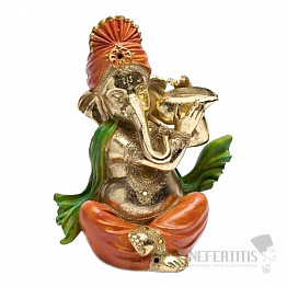 Feng Shui Ganesha Statue mit Trompete 25 cm