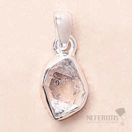 Herkimer diamant přívěsek stříbro Ag 925 LOT182