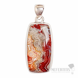 Agate lace Laguna Lace pendant silver Ag 925 P1832