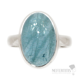 Akvamarín prsteň striebro Ag 925 R1884